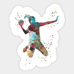 Girl handball Sticker